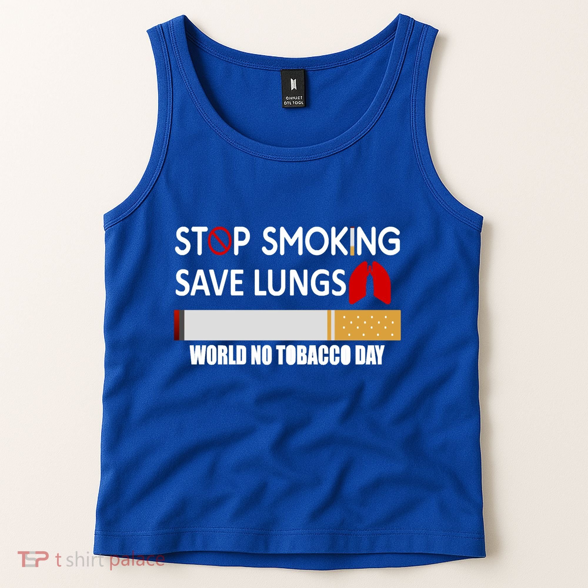 Stop Smoking Save Lung World No Tobacco Day Lung Cancer Gift Tank Top