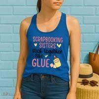 Scrapbooking Sisters Scrapbooker Scrapbook Gift Women's Tank Top thumb 2
