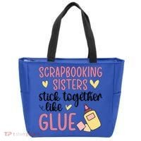 Scrapbooking Sisters Scrapbooker Scrapbook Gift Tote Bag thumb 0