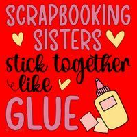 Scrapbooking Sisters Scrapbooker Scrapbook Gift Santa Hat thumb 1