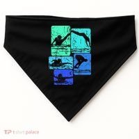 Swimming Swimmers USA-Made Doggie Bandana thumb 0