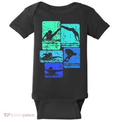 Swimming Swimmers Baby Bodysuit