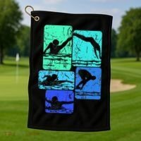 Swimming Swimmers Golf Towel thumb 1