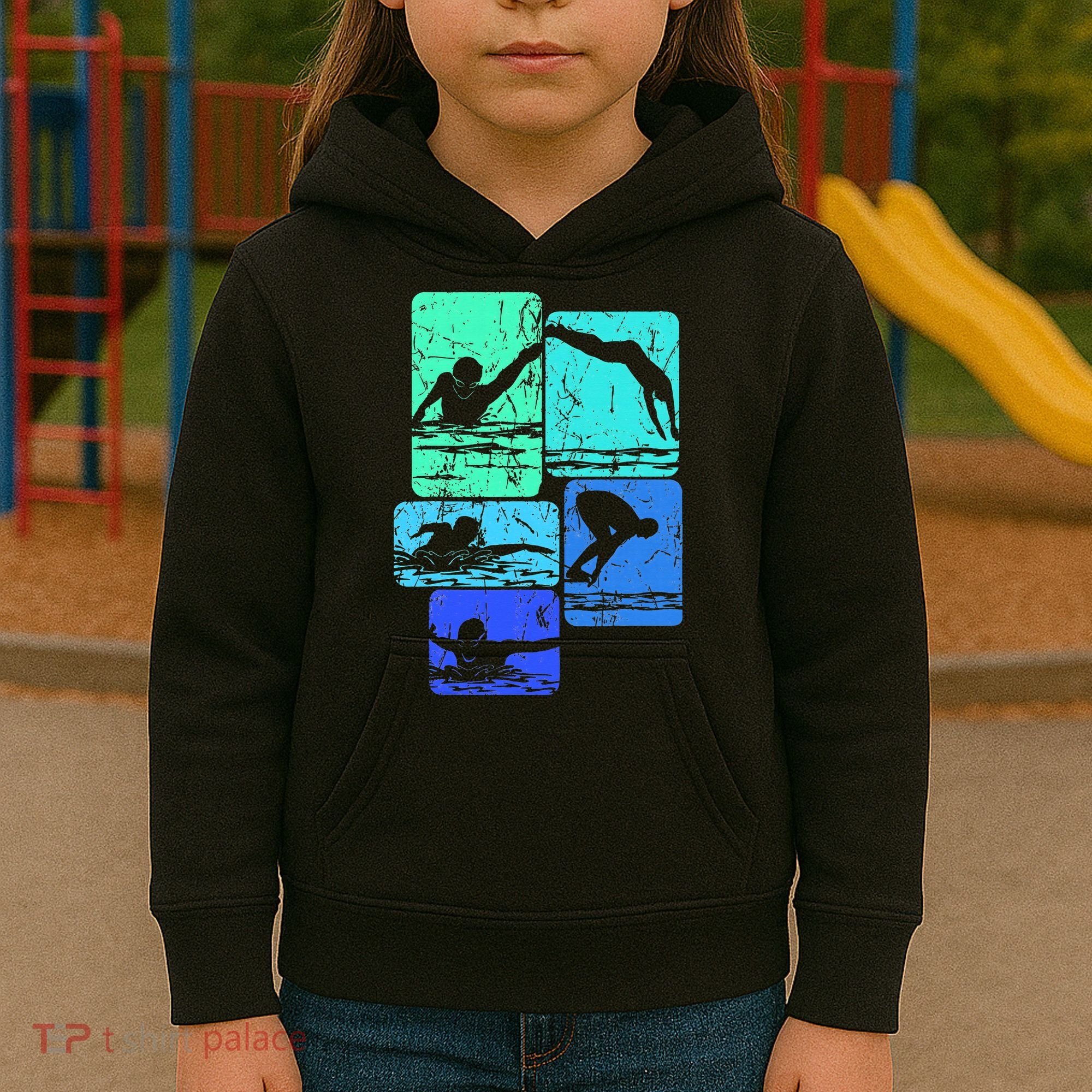 Swimming Swimmers Kids Hoodie