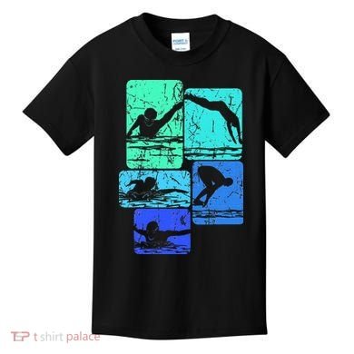 Swimming Swimmers Kids T-Shirt