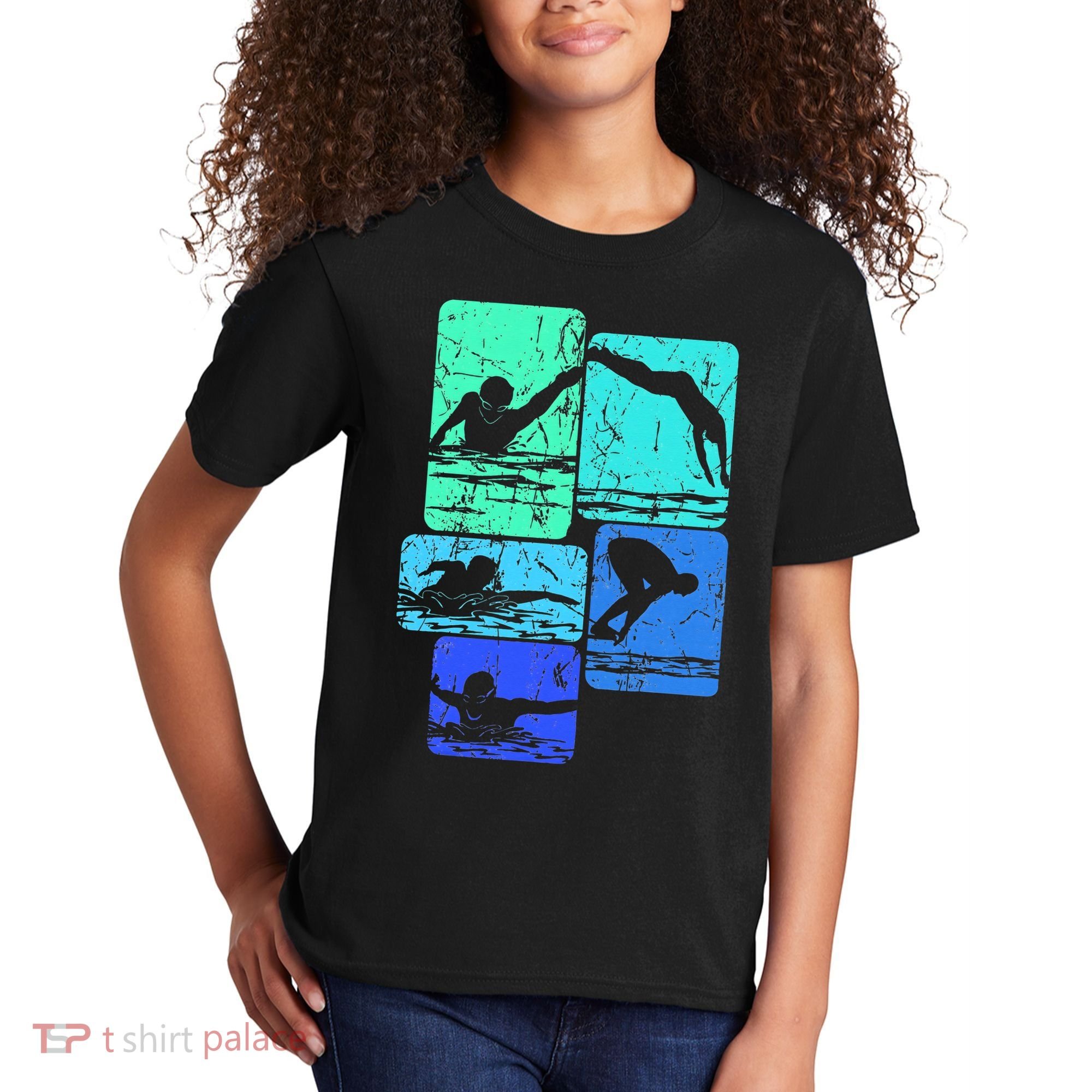Swimming Swimmers Kids T-Shirt