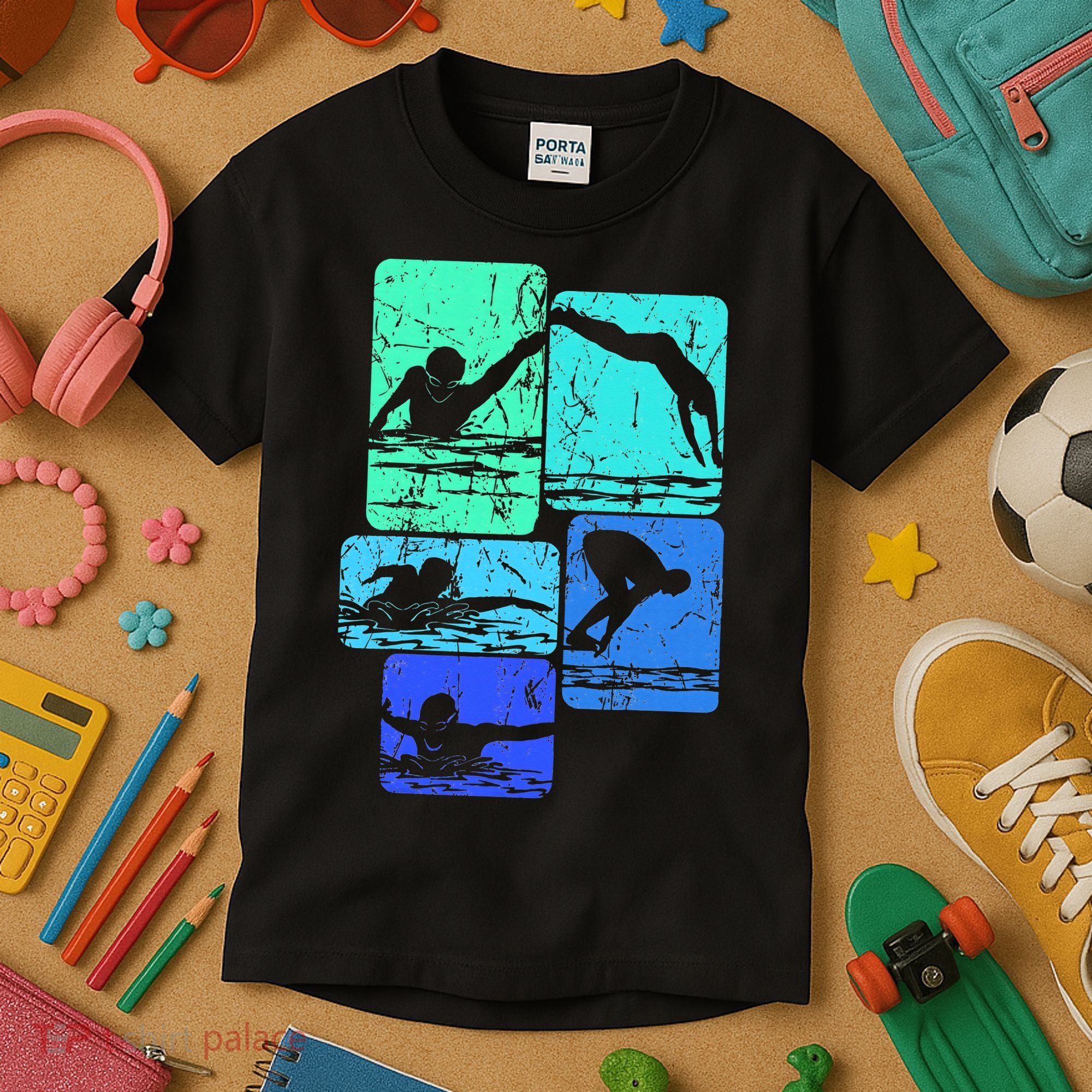 Swimming Swimmers Kids T-Shirt