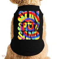 Sun Salt Sand Beach Summer Doggie Tank thumb 0