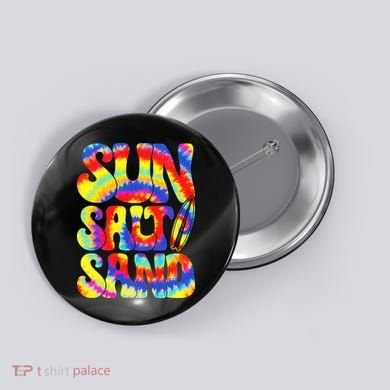 Sun Salt Sand Beach Summer Button