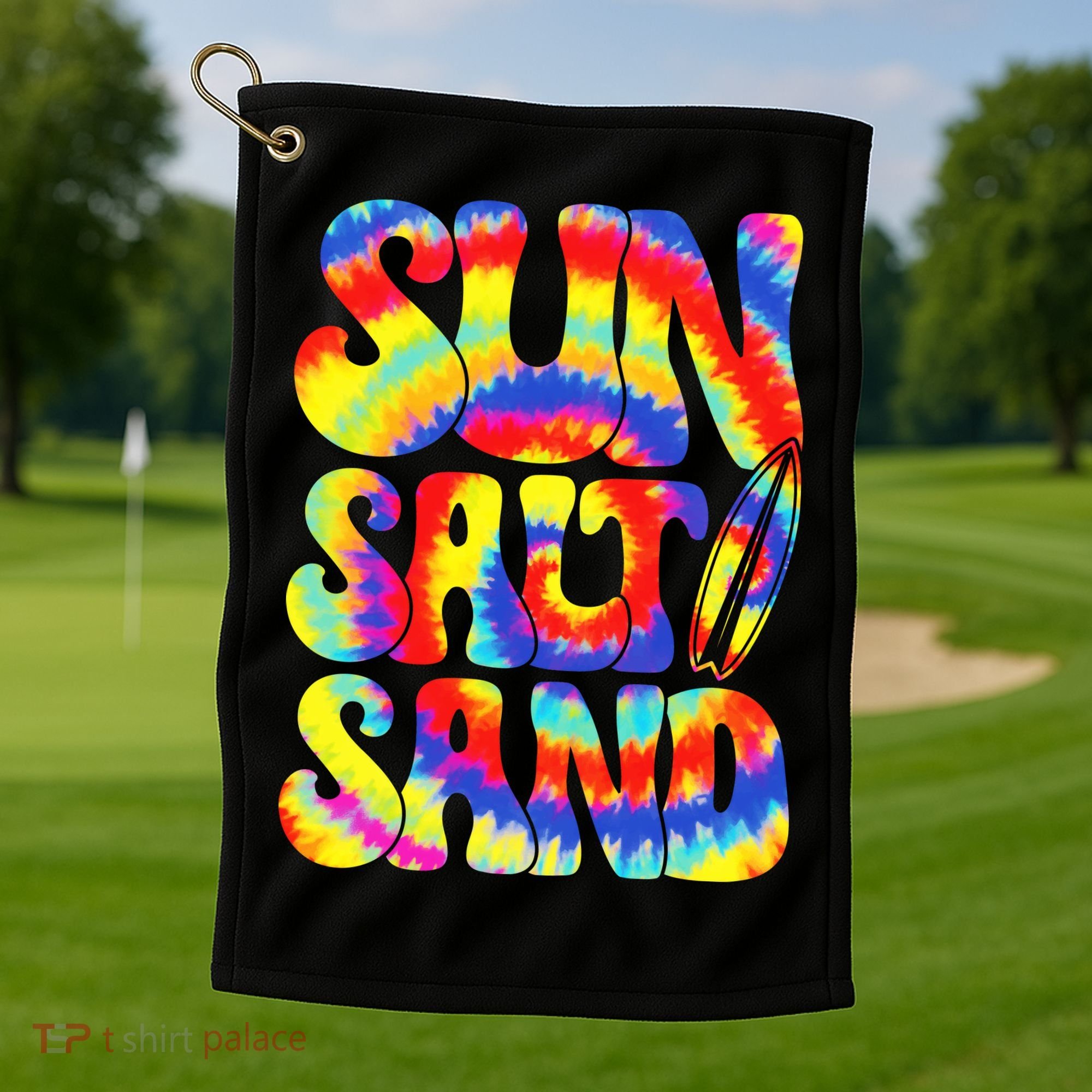 Sun Salt Sand Beach Summer Golf Towel