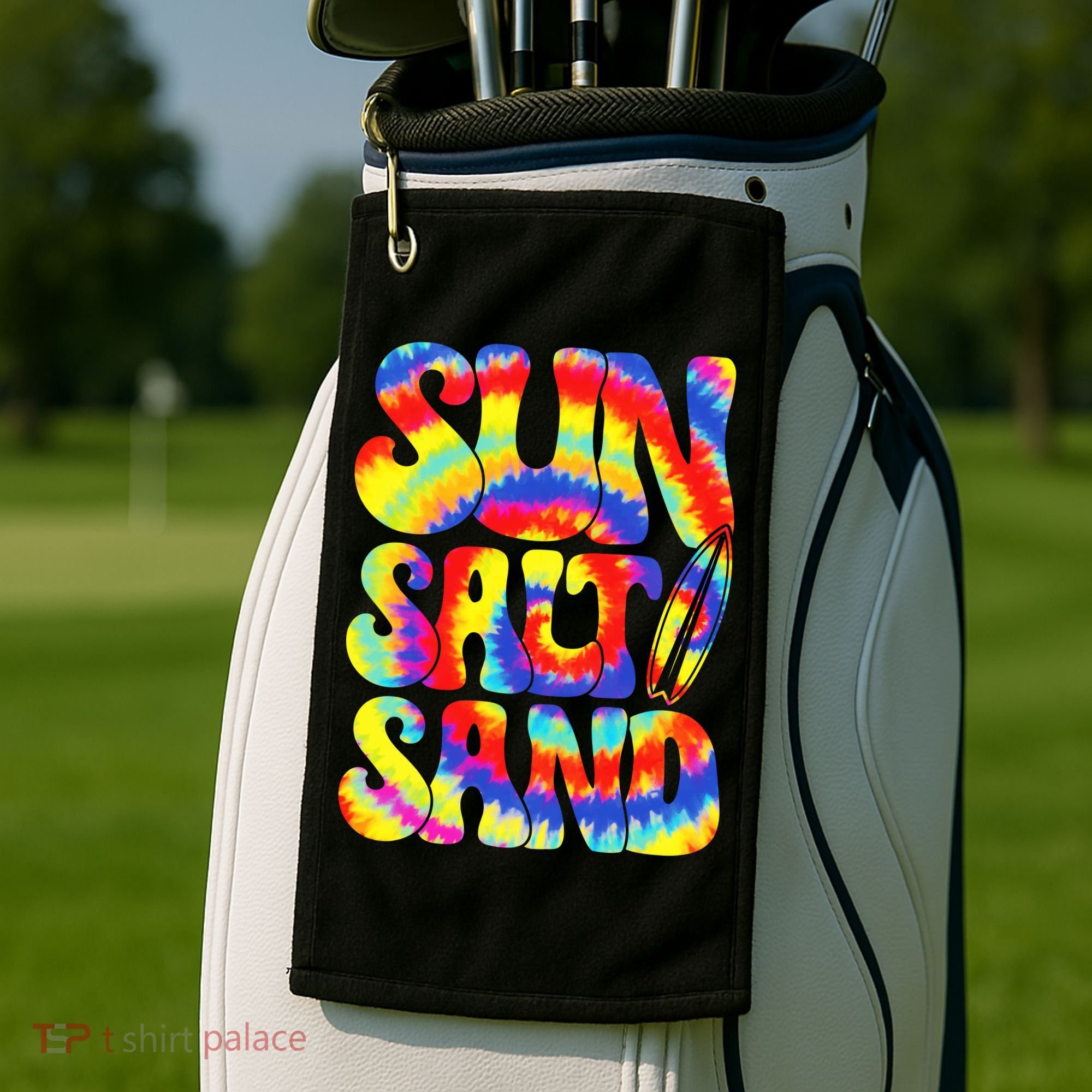 Sun Salt Sand Beach Summer Golf Towel