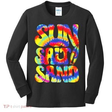 Sun Salt Sand Beach Summer Kids Long Sleeve Shirt