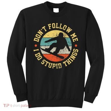 Snowboarding Skiing Snowboard vintage American Flag Sweatshirt