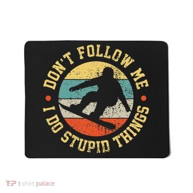 Snowboarding Skiing Snowboard vintage American Flag Mousepad