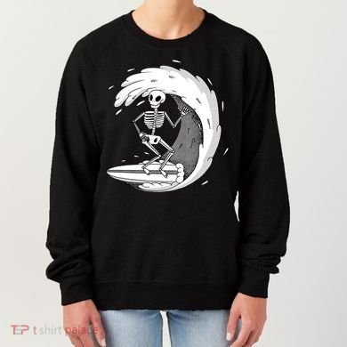 Surfing Skeleton Women's Sweatshirt