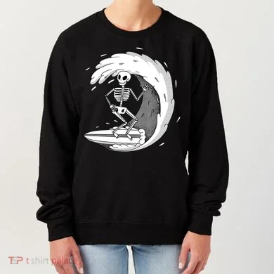 Surfing Skeleton Women's Sweatshirt