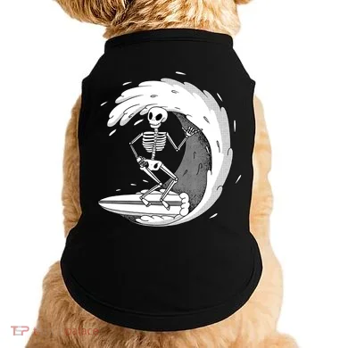 Surfing Skeleton Doggie Tank