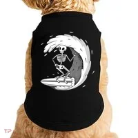Surfing Skeleton Doggie Tank thumb 0