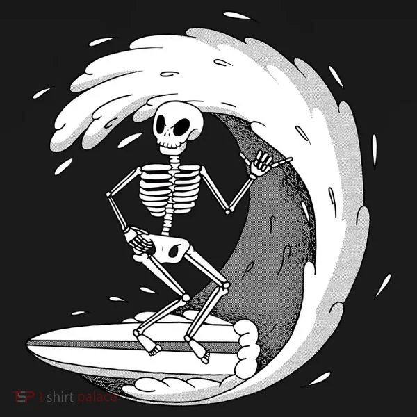 Surfing Skeleton Doggie Tank