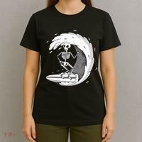 Surfing Skeleton T-Shirt thumb 4