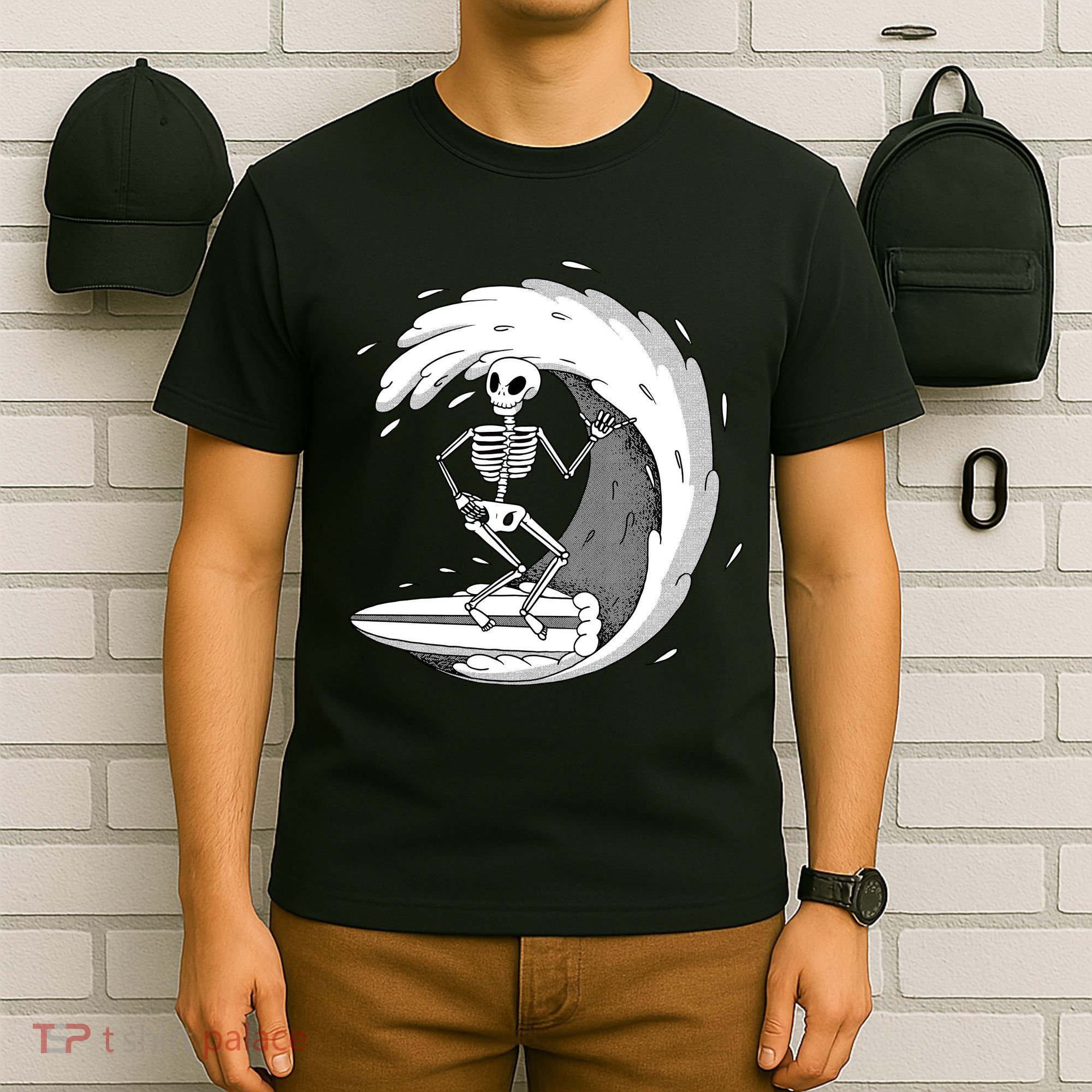 Surfing Skeleton T-Shirt