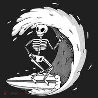 Surfing Skeleton Beanie thumb 2