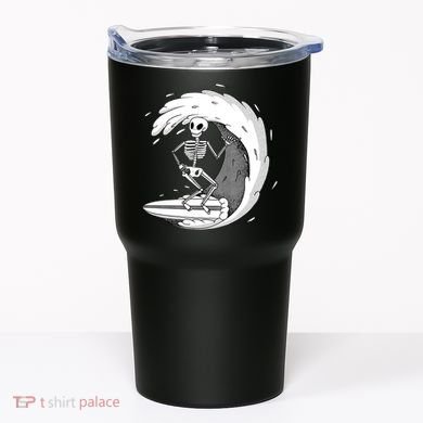 Surfing Skeleton Tumbler