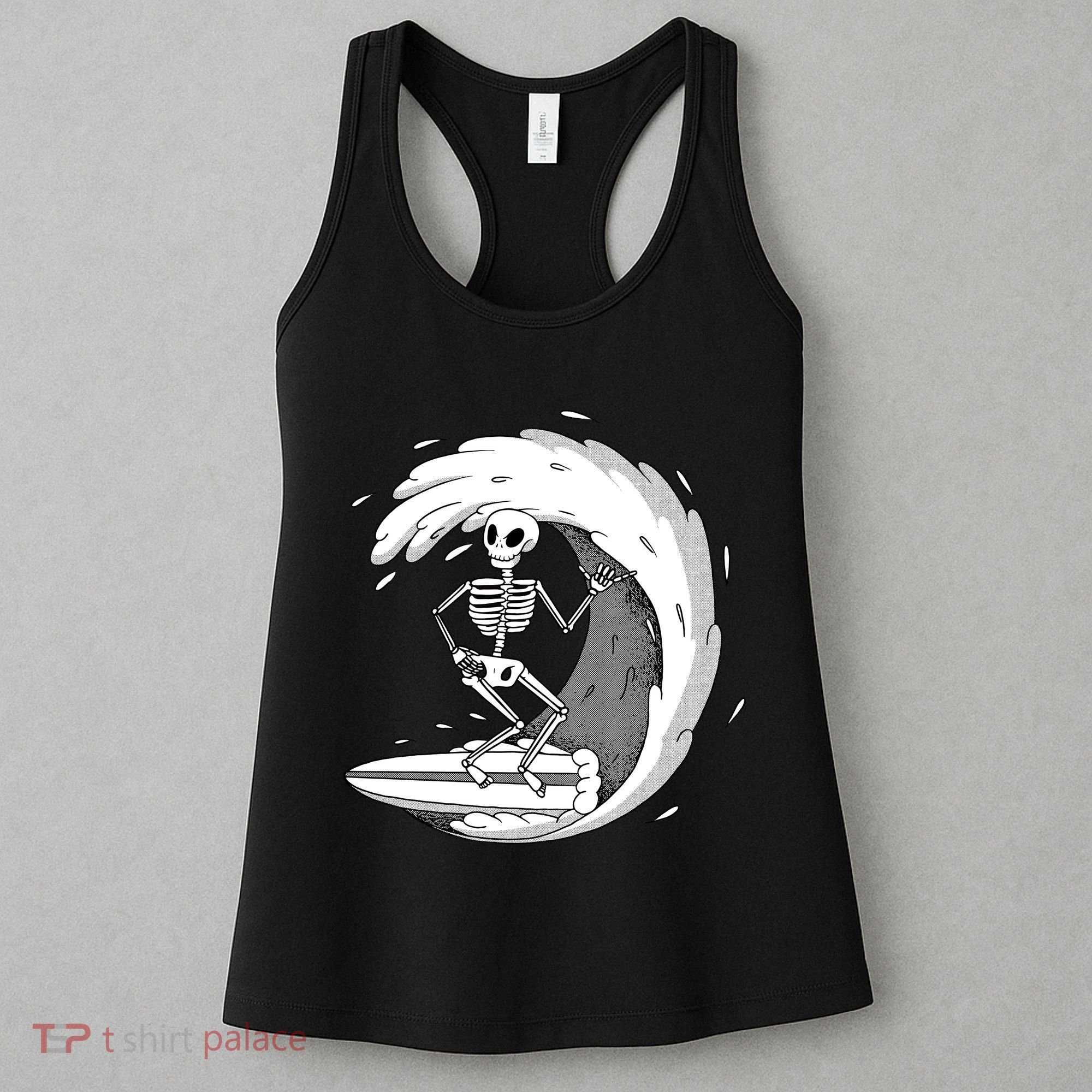 Surfing Skeleton Women's Tank Top
