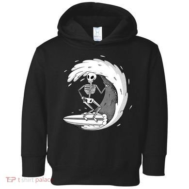 Surfing Skeleton Toddler Hoodie