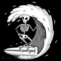 Surfing Skeleton Toddler Hoodie thumb 2