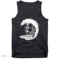Surfing Skeleton Tank Top thumb 0