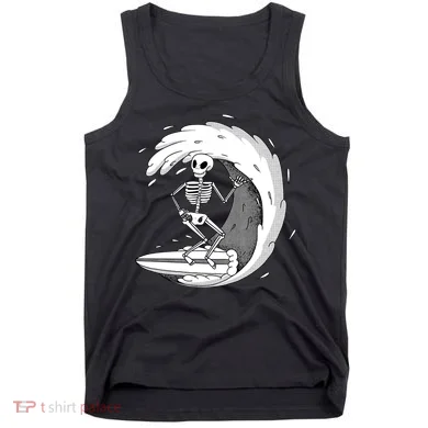 Surfing Skeleton Tank Top