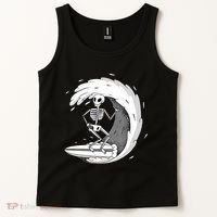 Surfing Skeleton Tank Top thumb 2