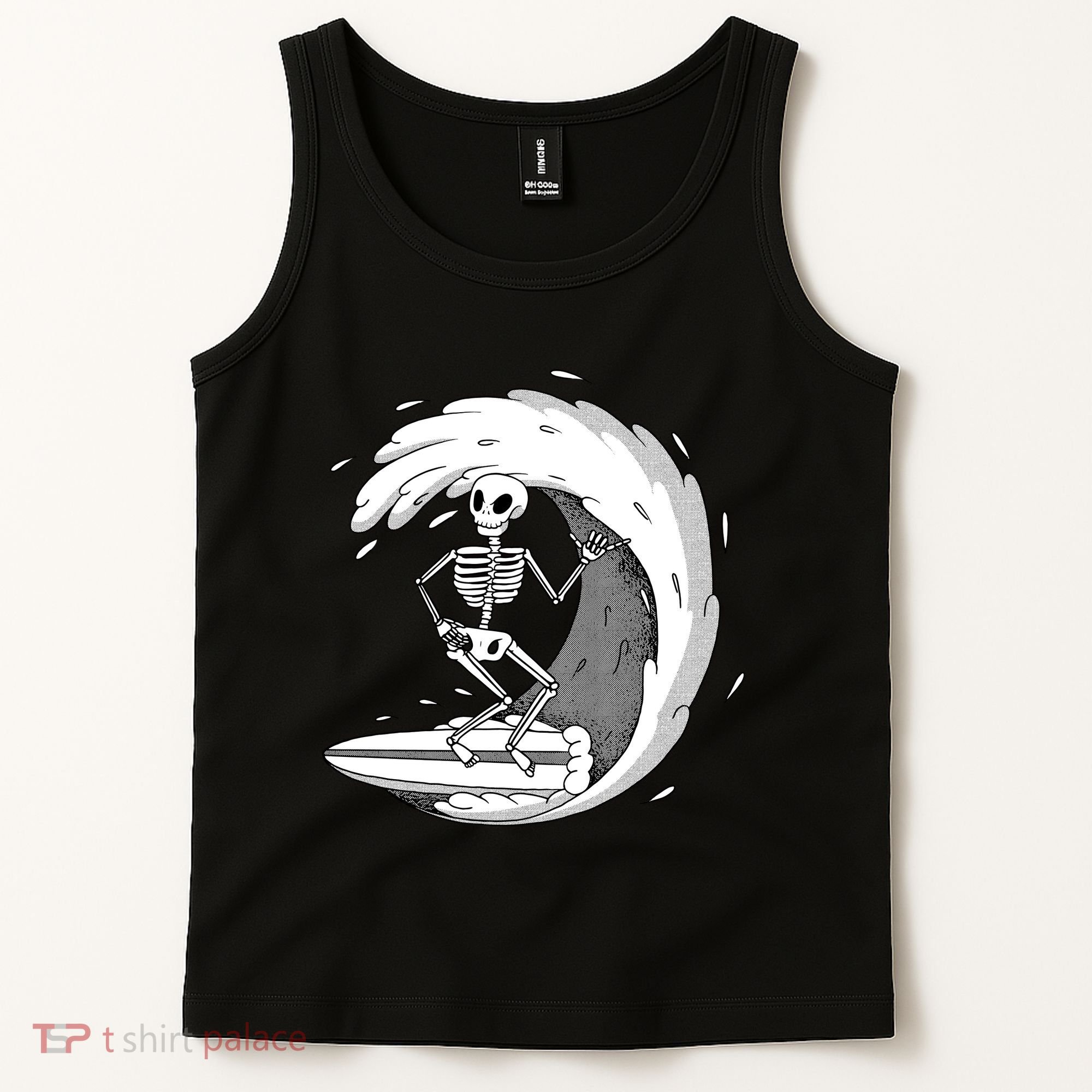 Surfing Skeleton Tank Top