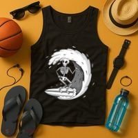 Surfing Skeleton Tank Top thumb 4