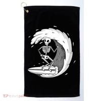 Surfing Skeleton Golf Towel thumb 0