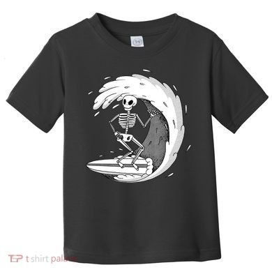 Surfing Skeleton Toddler T-Shirt