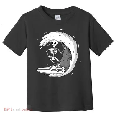 Surfing Skeleton Toddler T-Shirt
