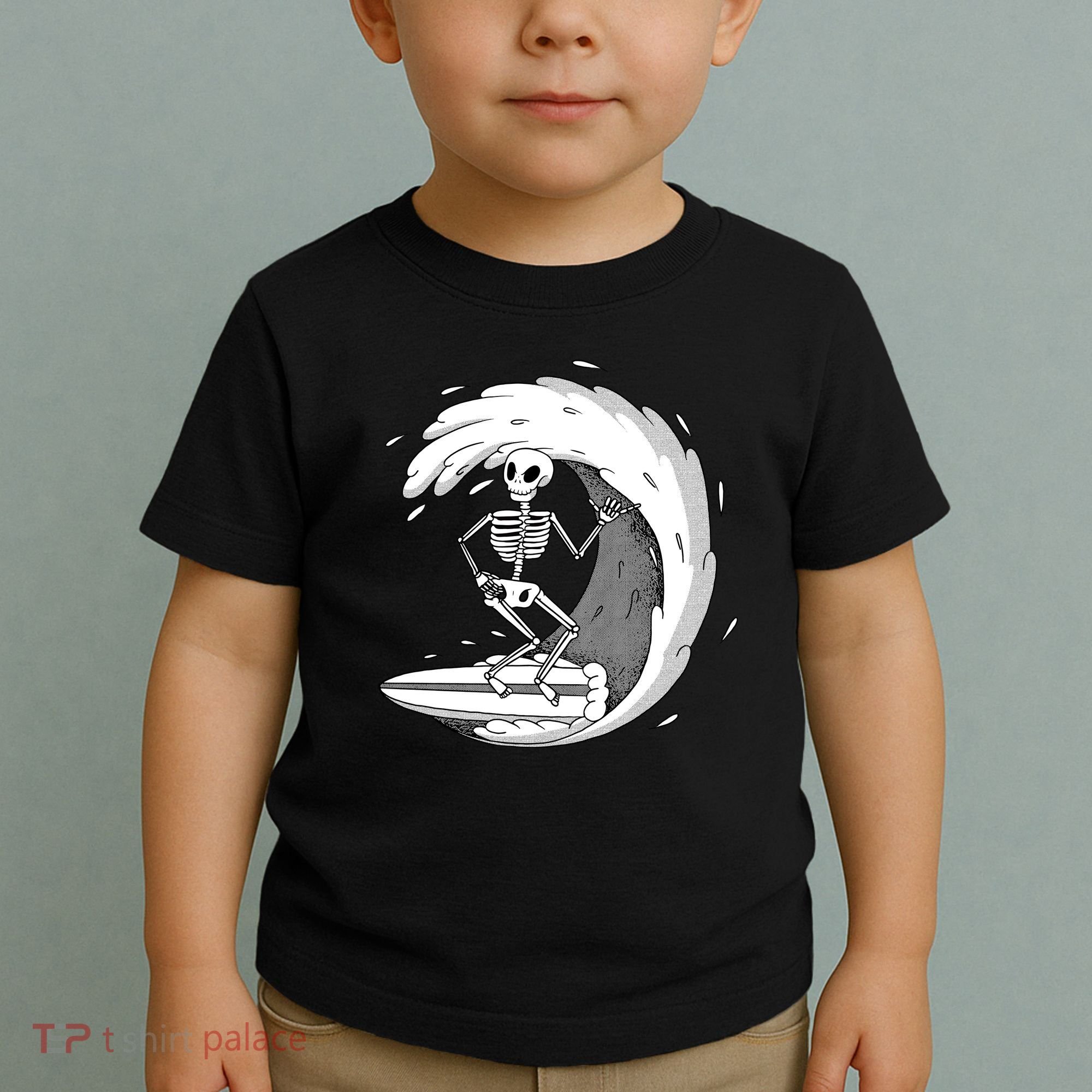 Surfing Skeleton Toddler T-Shirt