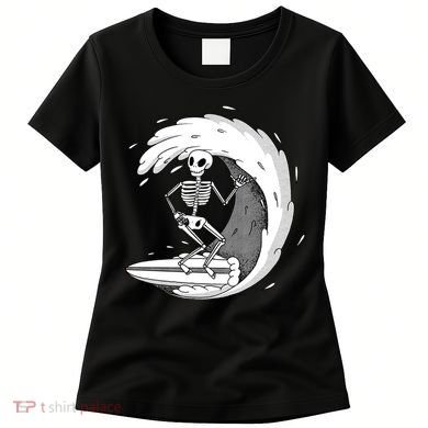 Surfing Skeleton Women's T-Shirt