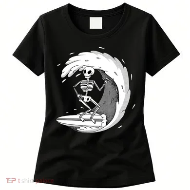 Surfing Skeleton Women's T-Shirt