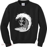 Surfing Skeleton Kids Sweatshirt thumb 0