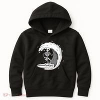 Surfing Skeleton Kids Hoodie thumb 0