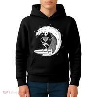 Surfing Skeleton Kids Hoodie thumb 4