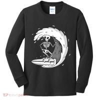 Surfing Skeleton Kids Long Sleeve Shirt thumb 0