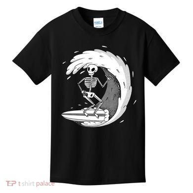 Surfing Skeleton Kids T-Shirt
