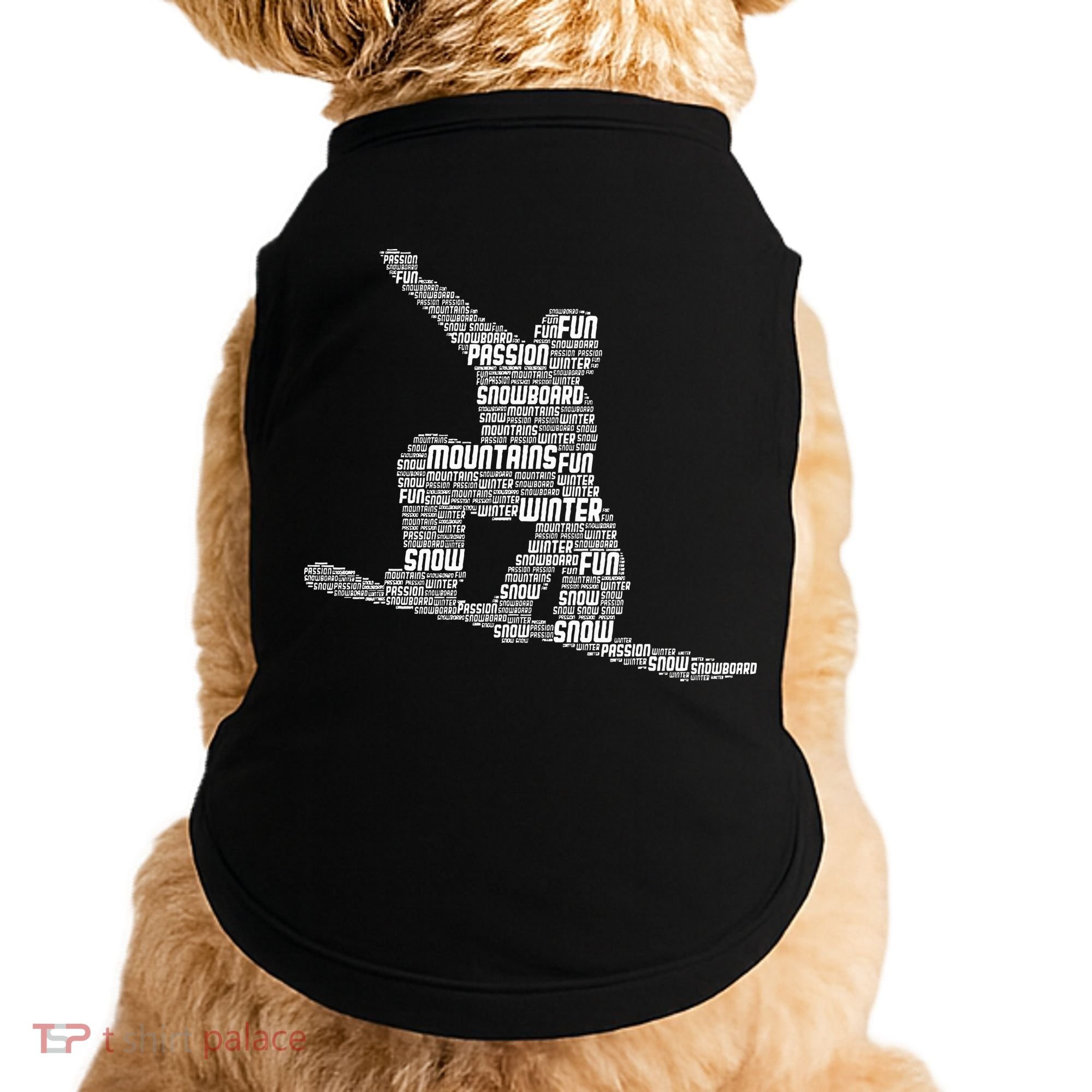 Snowboard Snowboarder Snowboarding Doggie Tank