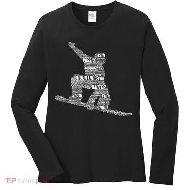 Snowboard Snowboarder Snowboarding Women's Long Sleeve Shirt