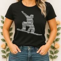 Snowboard Snowboarder Snowboarding Women's T-Shirt thumb 2