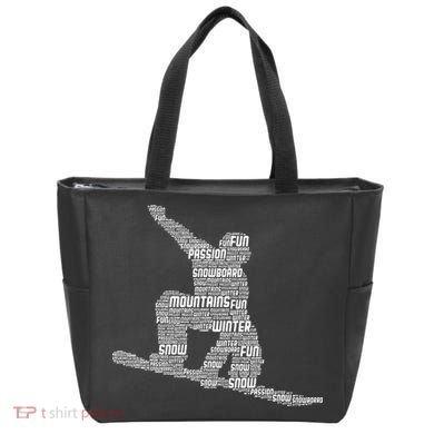 Snowboard Snowboarder Snowboarding Tote Bag